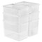 Sorbus Food Storage Containers - Pack of 6 with Air Tight, Four-Way Snap Lids